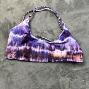 Ayra Swim Bikini Top Womens Small Criss Cross Braided Strap Swimwear Swim Bathin